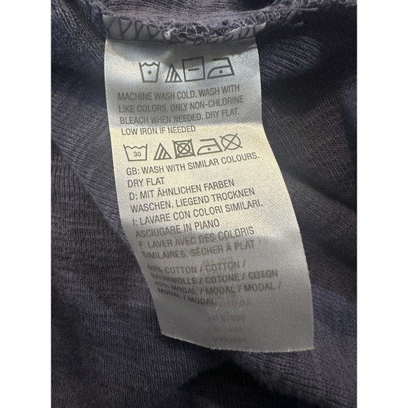 LOGO by Lori Goldstein Slub Sweater Knit Cardigan Smokey Purple Plus Size 2X - Picture 5 of 8